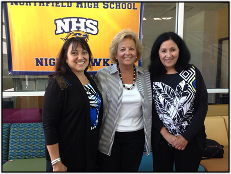 Denver City Councilwoman Debbie Ortega, Maureen Shul and Paula Sandoval